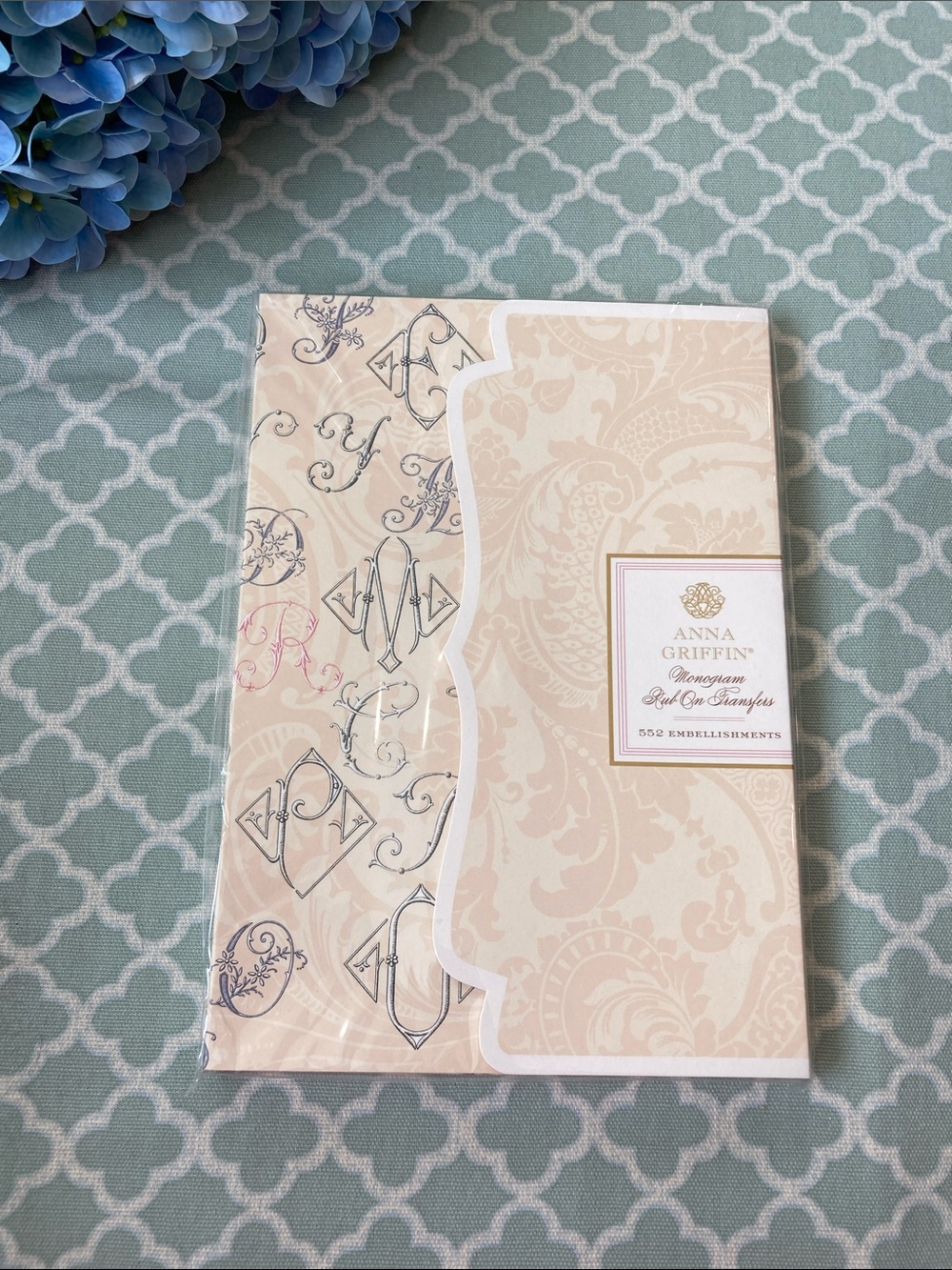 Anna Griffin Monogram Rub On Transfers NEW
